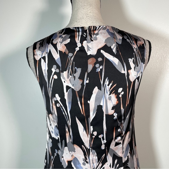 The Limited Pink Floral Crew Neck Underlay Tank Shift Sleeveless Dress 2 - Picture 10 of 10